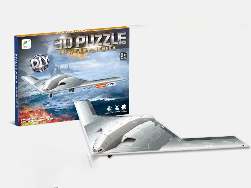 Three-Dimensional Jigsaw Puzzle Of B-21 Long-Range Strike Bomber