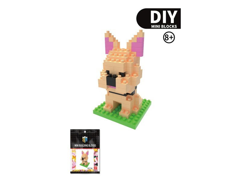 French Bulldog Building Blocks Dog Series 128 PCS