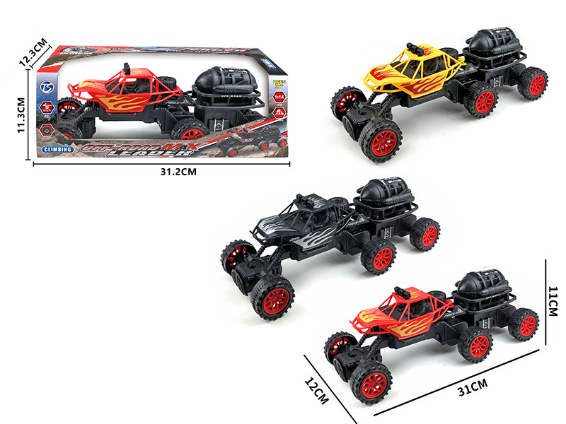 Friction 6 Wheel Climbing Vehicle