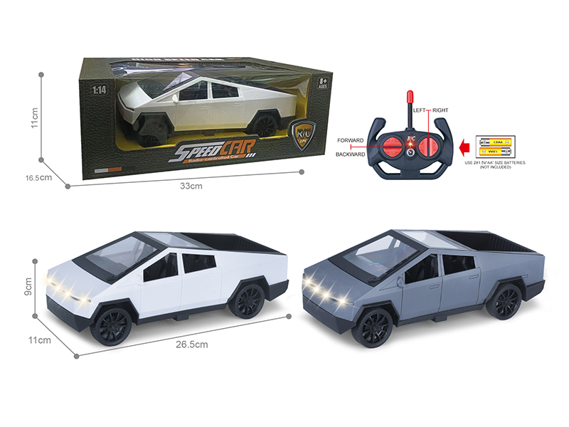 1:14 4-Channel Remote Control Tesla Simulated Sports Car With Headlight