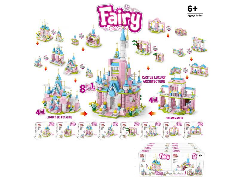 3 Transform 8 Into 1- Dream Castle (Total Particle Count: 643Pcs)