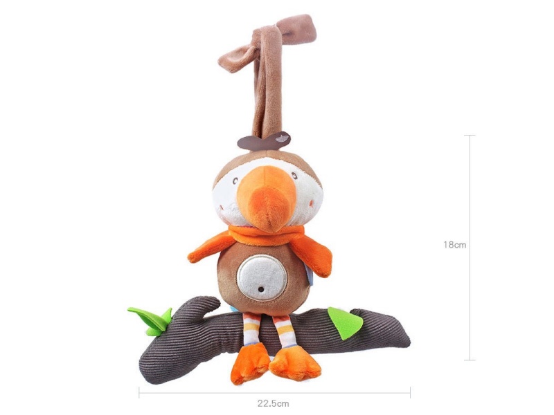 Little Bird Rope Baby Plush Music Pendant