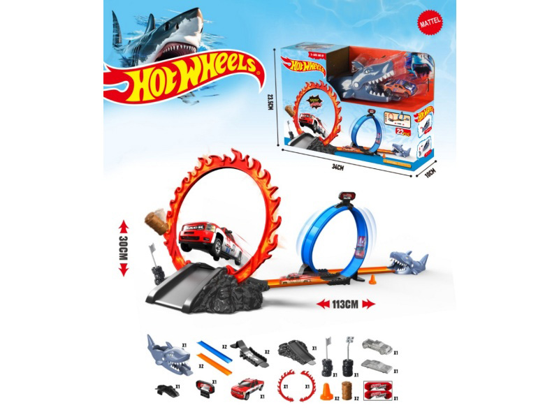 The Hot Wheels Catapulted Into The Shark'S Orbit