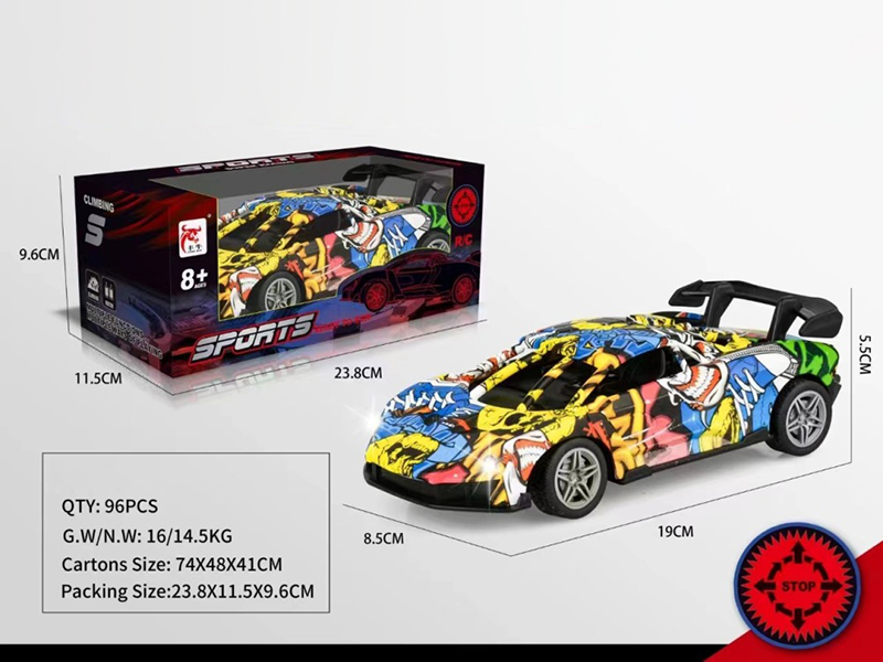 4-Channel Remote Control Graffiti Car With Lights(Not Included Batteries)