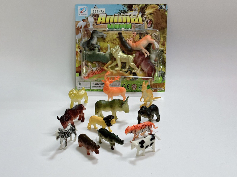 Pvc Simulation Wildlife 12Pcs