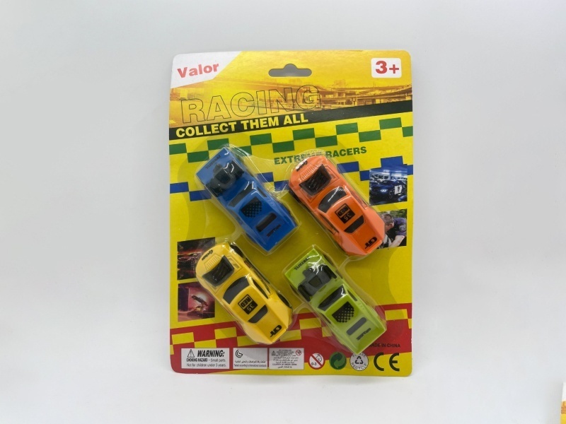 Four Sliding Racing Cars
