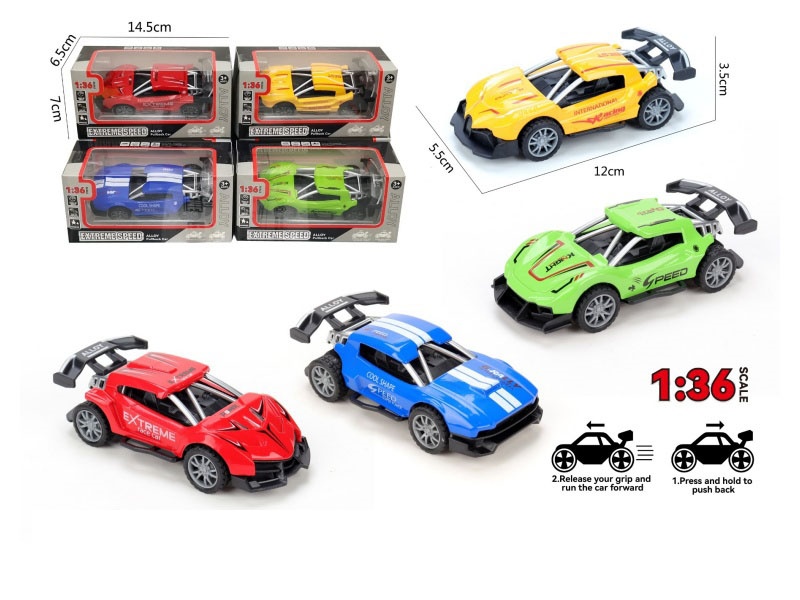 1:36 Return Force Alloy Car