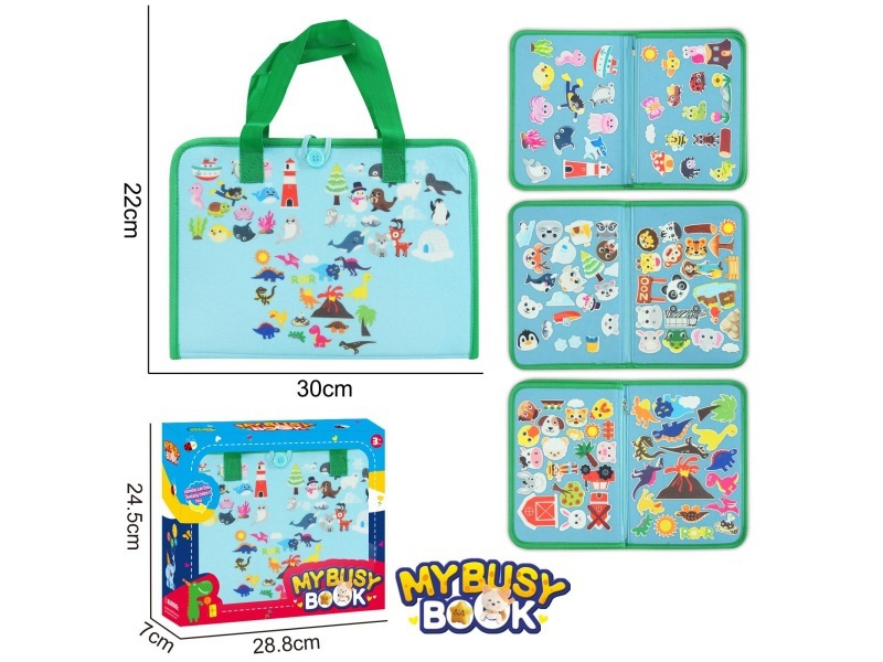 Montessori Early Childhood Education And Intelligence Development - Felt Busy Board Animal Hand-Held