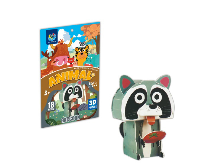 Dimensional Puzzle Raccoon