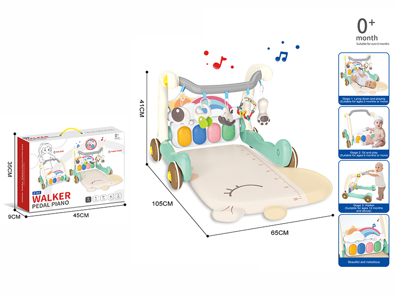 2 In 1 Pedal Piano Baby Walker/Giraffe
