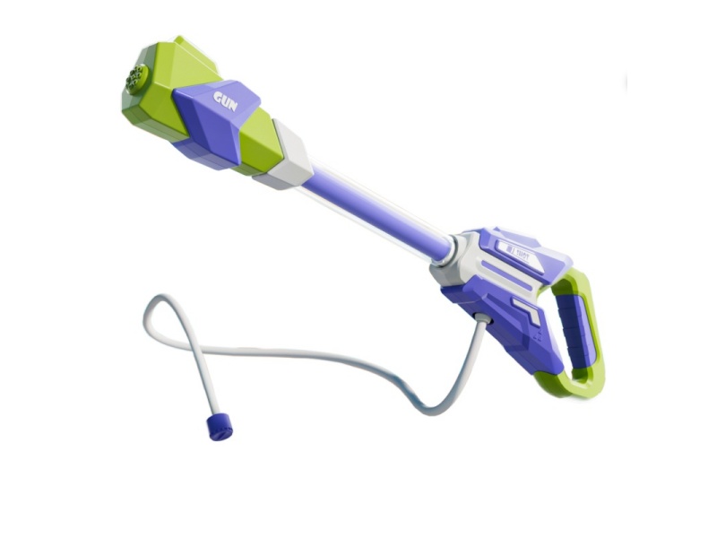 The Drifting Water Cannon Is Purple-Green