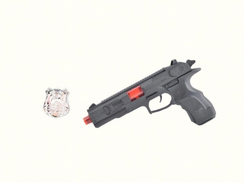 Solid-Coloured Flint Gun With Warning Badge