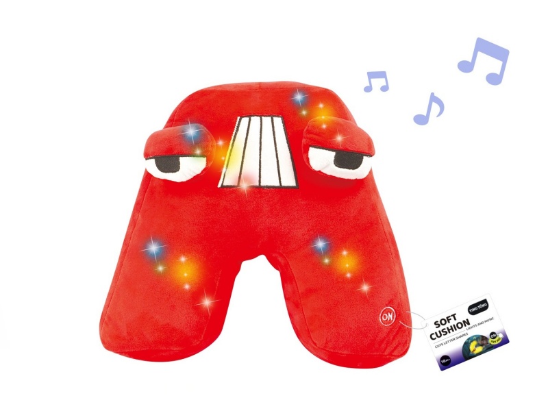 Alphabetic Plush Soothing Pillow - A