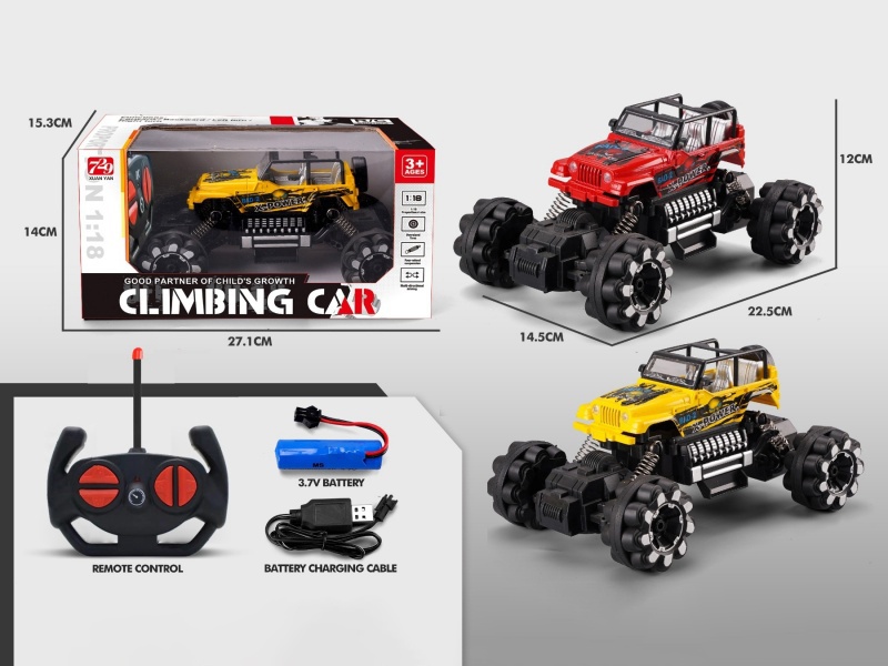 1:18 Graffiti Remote Control Climbing Car