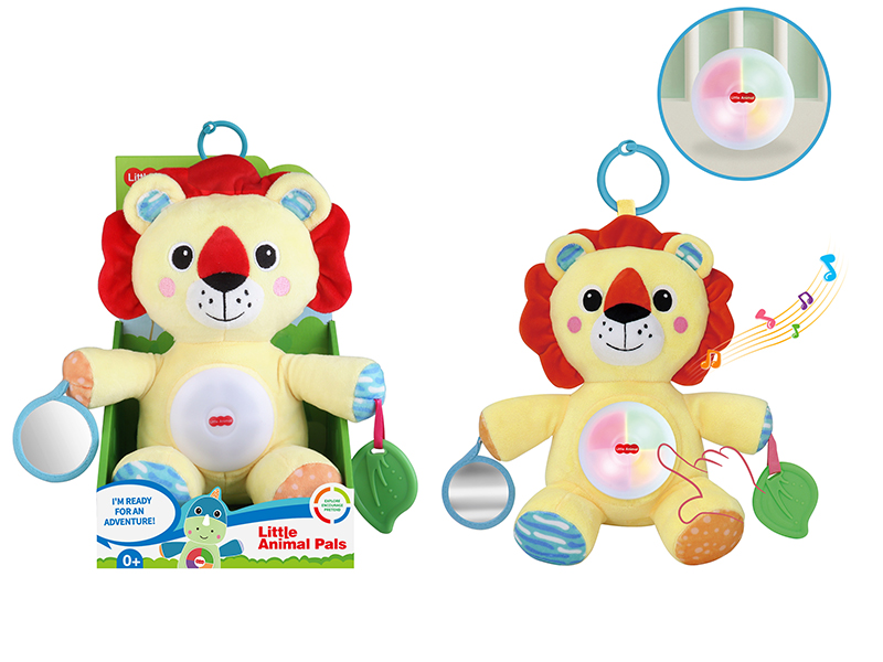 Plush Lion Soothing Toy With Light And Music