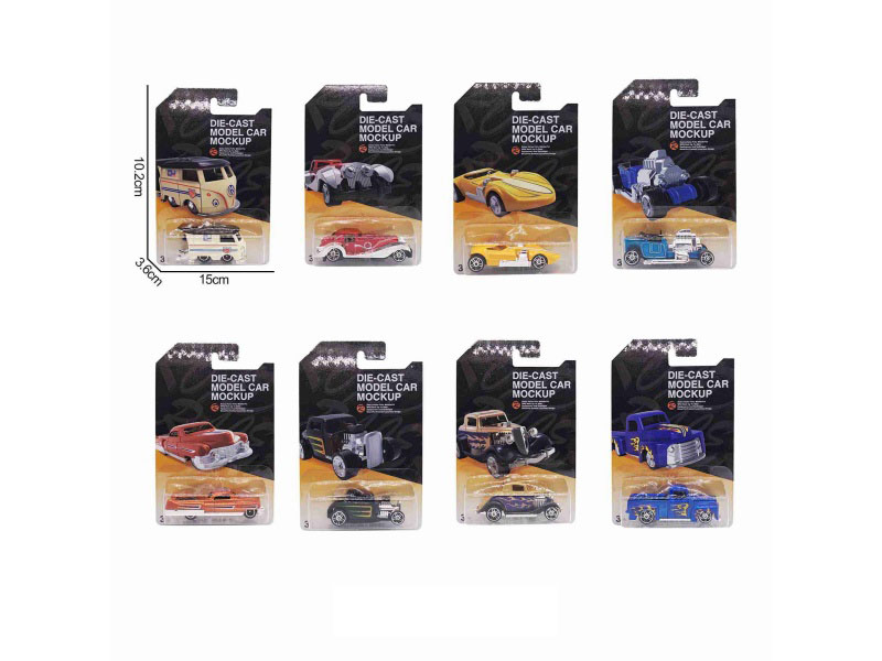 1:64 Alloy Vintage Car Sheet Set