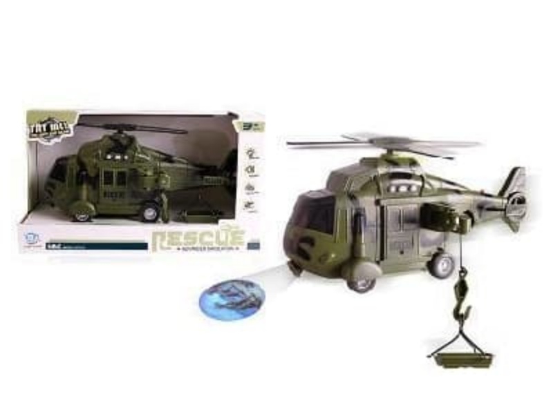 1:20 Friction Military Science Rescue Projection Helicopter