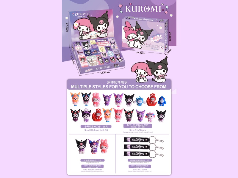 Kulomi Blind Box, Hole Fun Hanging Doll, Poke Fun Keychain Doll, Decorative Doll, Doll Model