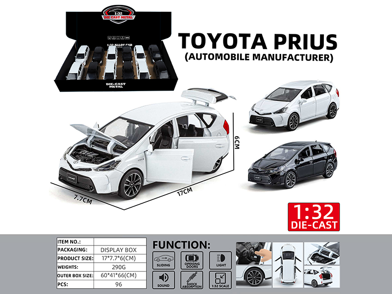 1:32 Toyota Prius Alloy Car Model