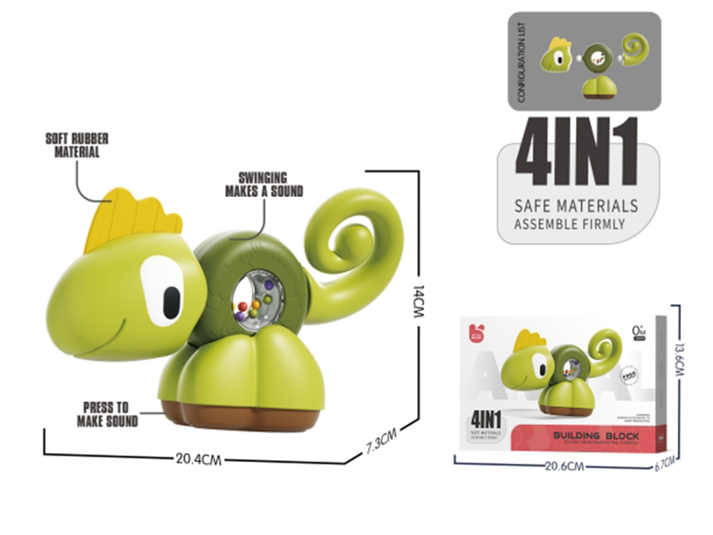 4 In 1 Chameleon Building Blocks