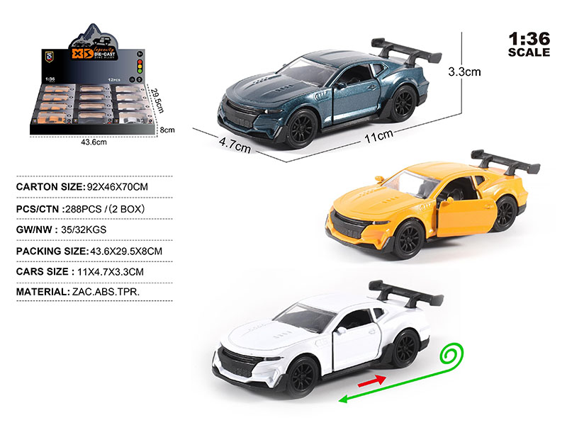 1:36 Die-Cast Zinc Alloy Chevrolet Camaro Model Car