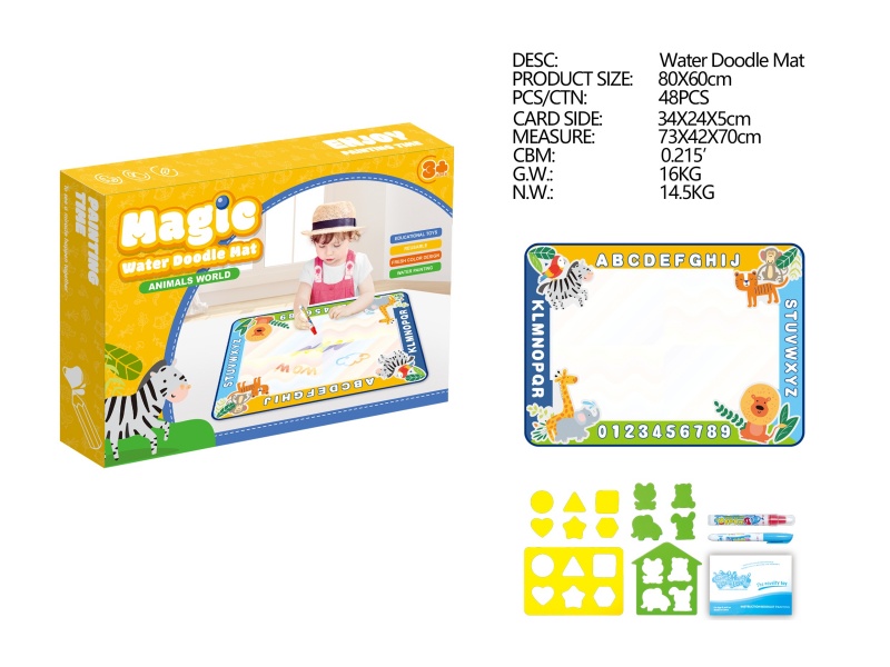 Animals World Theme Magic Water Doodle Mat
