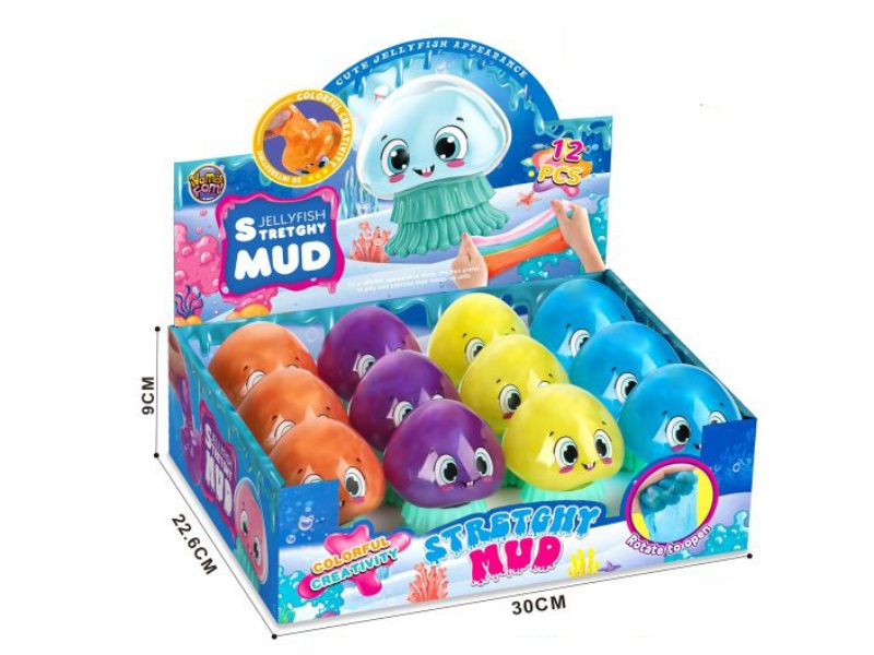 Slime Jellyfish Bottle, 12Pcs/ Box