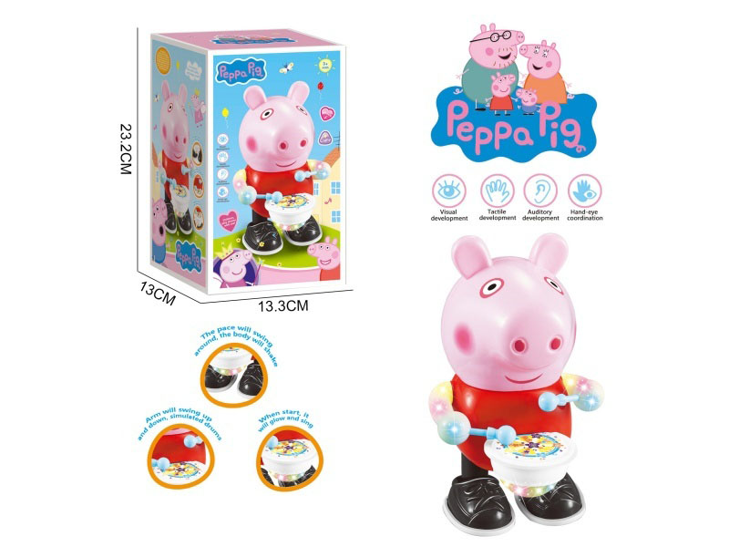 Electric Dancing And Drumming Little Pig