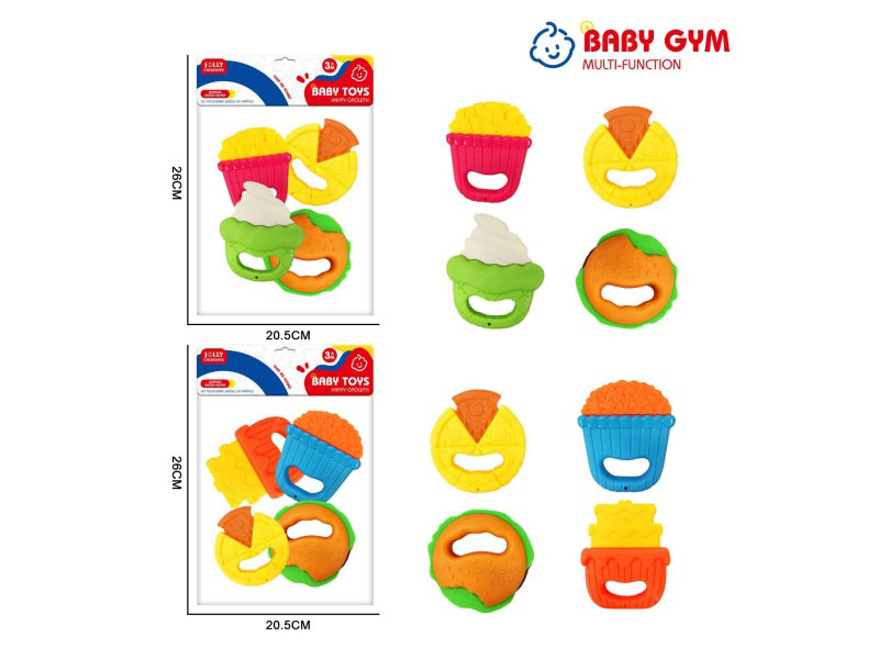 A 4-Piece Set Of Baby Rattle Gum