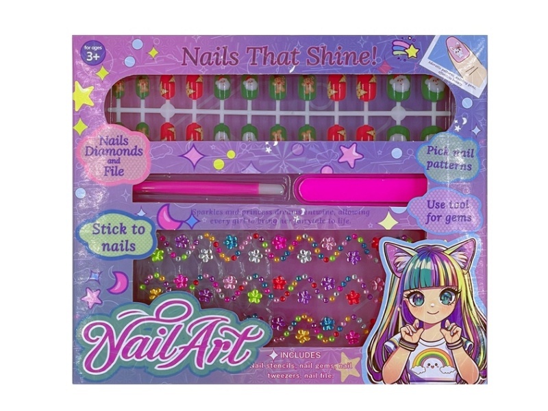 24-Piece Christmas Children'S Nail Art Set