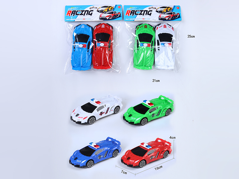 Friction Police Car2pcs