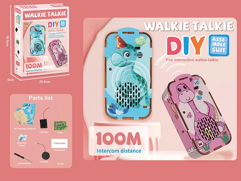 DIY Wooden Dinosaur Walkie-Talkies