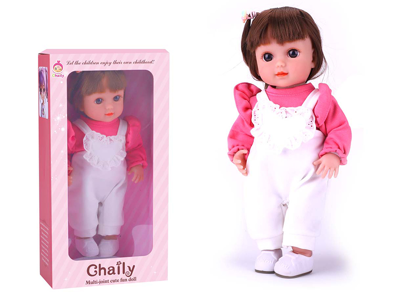 36cm Soft Glue High Simulation Baby Doll(Machine Hair Transplant)With Shoes