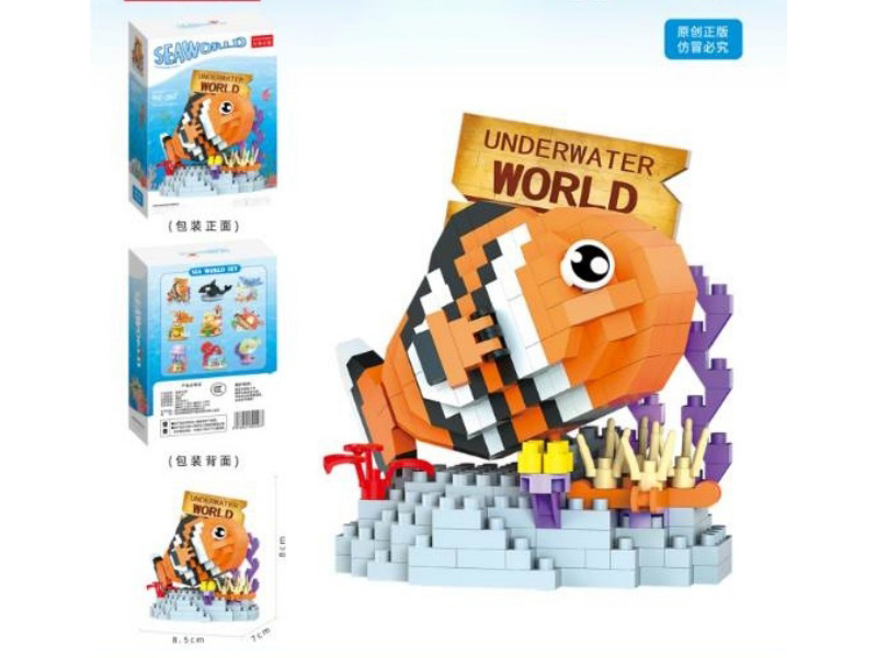 Building Blocks: Underwater World - Clownfish 335 PCS