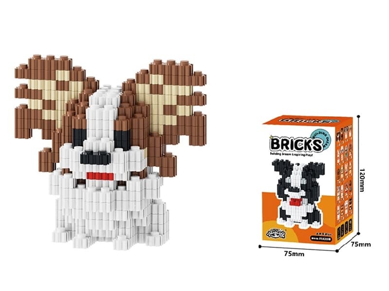 Brown Papillon Building Blocks 393Pcs