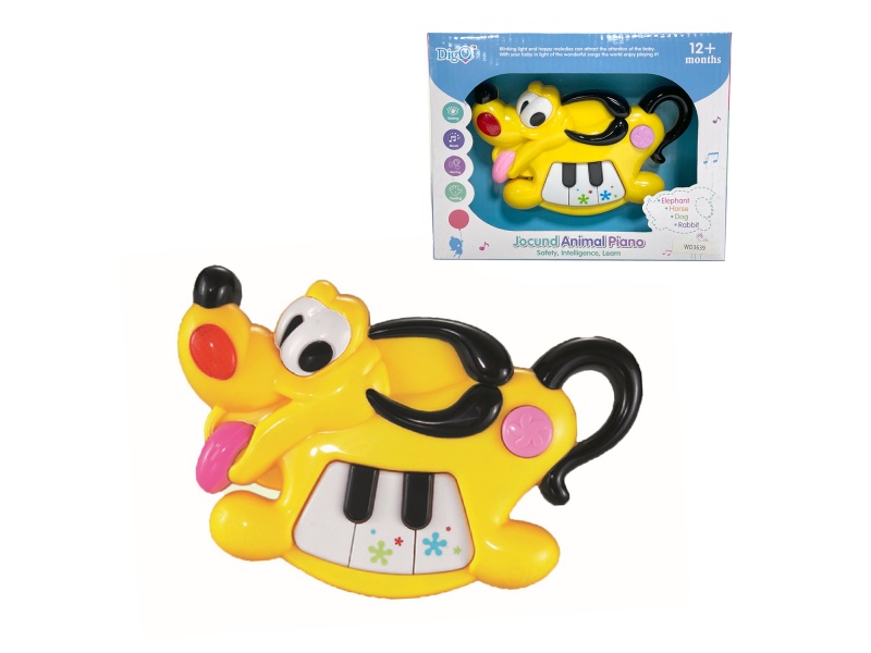 Dog Piano with light and music