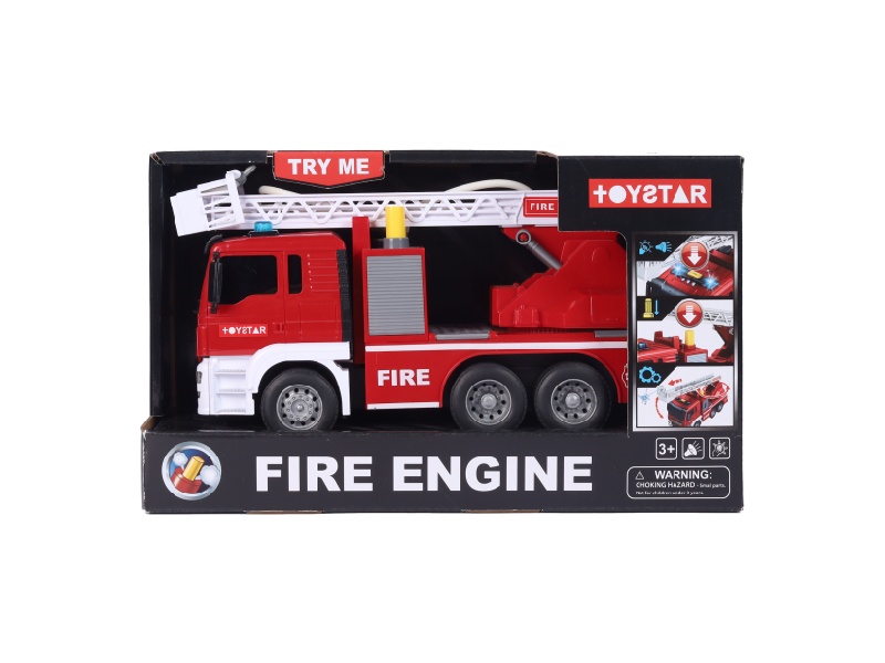 1:14 Inertial Urban Fire Engine (Sound.) Lighting. Water Spraying. Multi-Functional