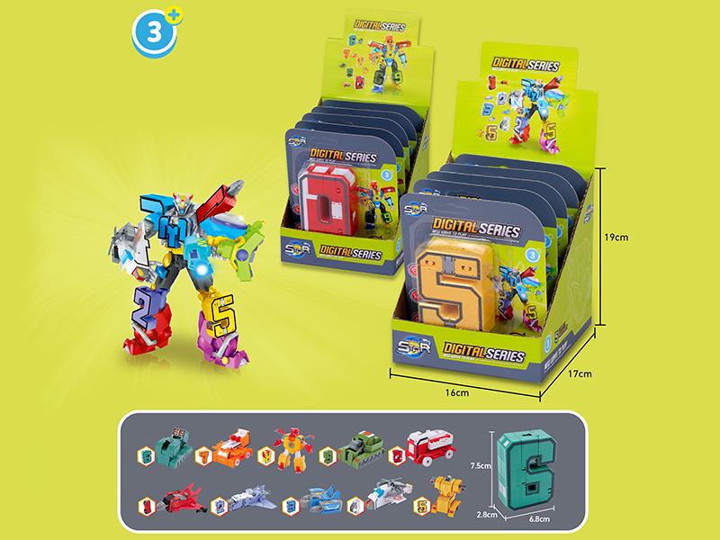 Digital Series Transformation Toys 5pcs