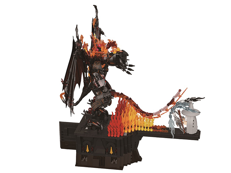 Flame Demon Building Blocks 1581pcs