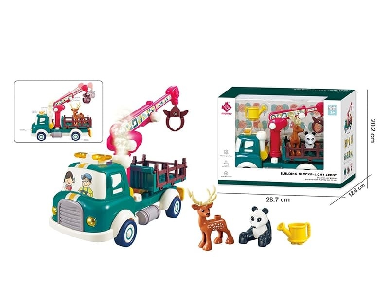 Back Fruit Transport Vehicle With Smoke（Uilding Block ）