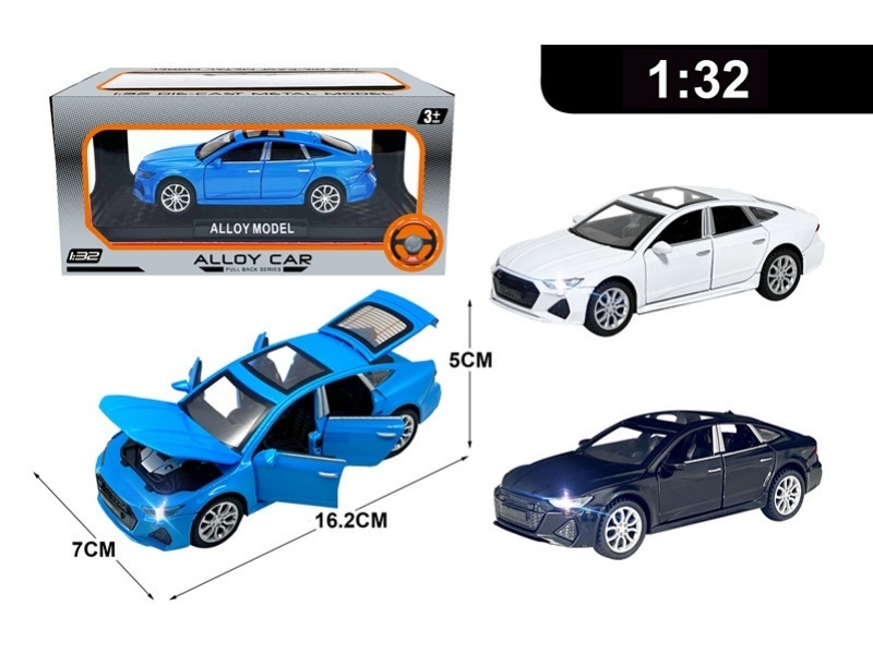 1:32 Alloy Model Stand Window Box Rebound Force/With Light And Sound, 3 Ag13 Batteries Included