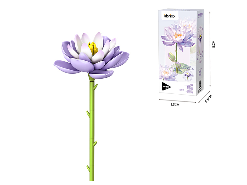 Flower Series Small Particle Building Blocks - Water Lily 51PCS