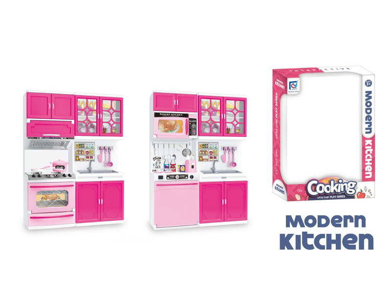 Pink Solid Color Kitchen And Kitchenware Set (2 Pieces Mixed)