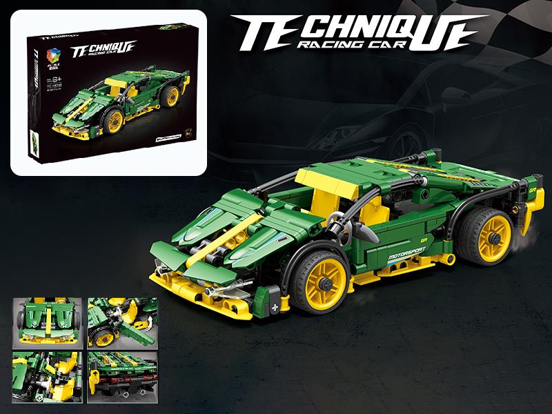 Pull Back Car Building Blocks - Sport Car(639PCS)