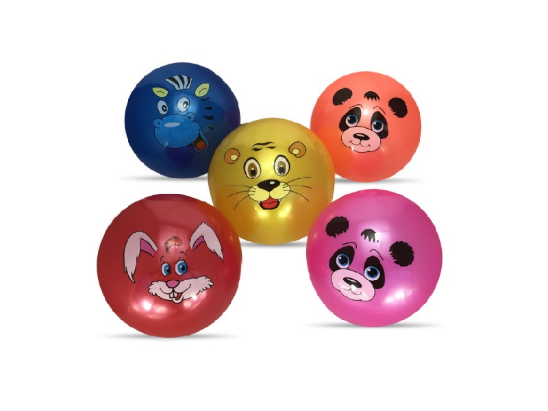 9-Inch Inflatable Animal Head Ball