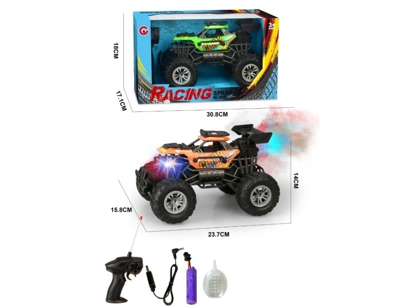 1:16 Four-Way Spray Light Skeleton Remote Control Car