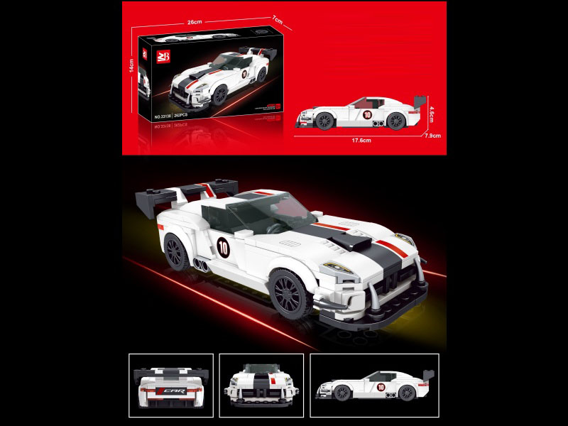 Building Blocks: 260 Pieces Dodge Viper
