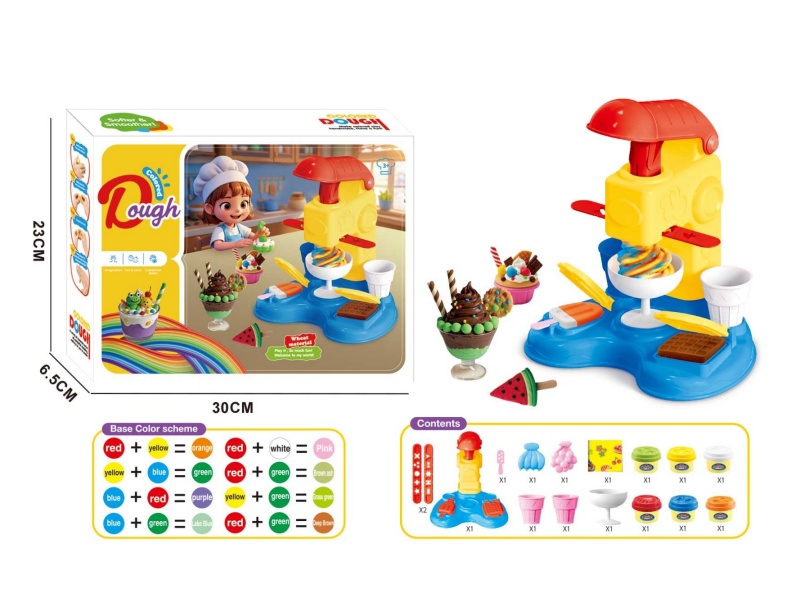 Ice Cream And Popsicle Machine - Colored Clay Series