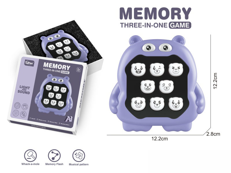 8-Key Bear Memory Game Console - Rhino