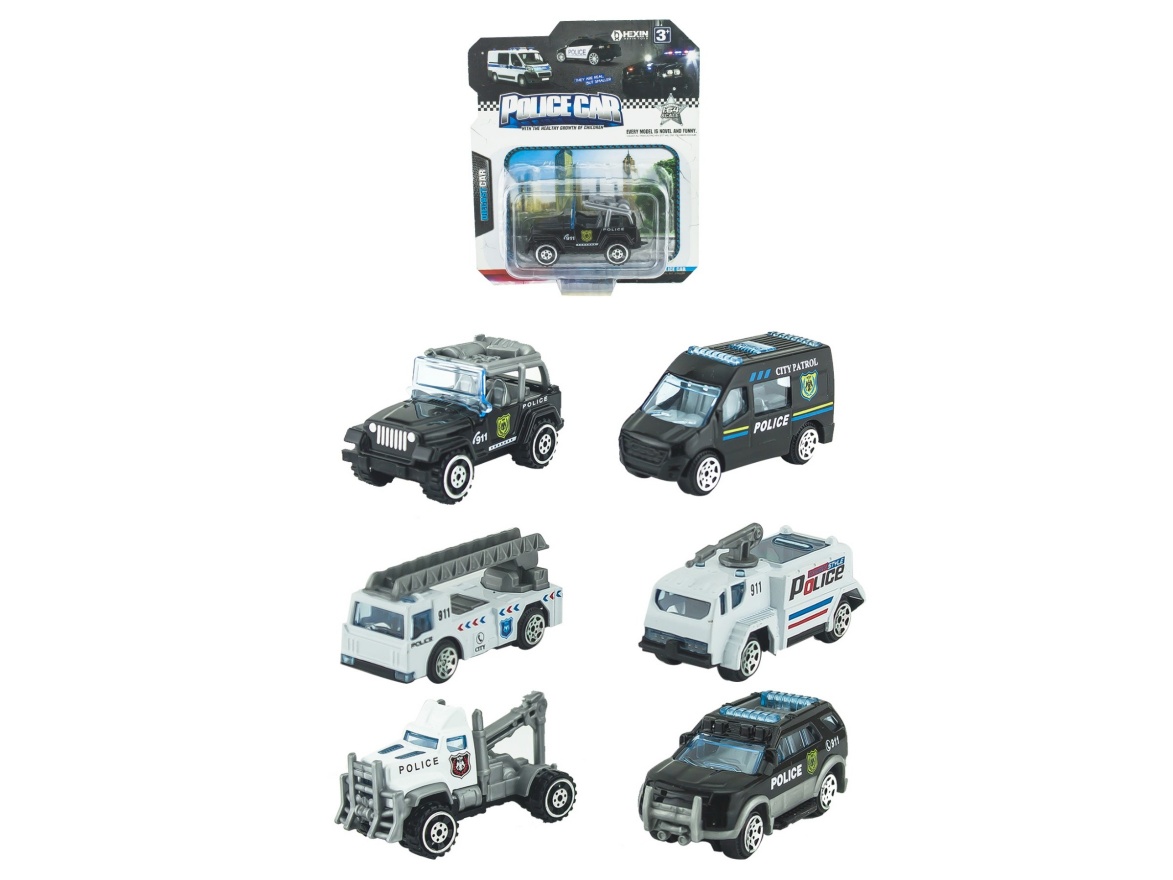 Alloy Taxi Police Car